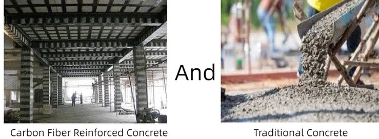 Comparison Carbon Fiber Reinforced Concrete with Traditional Concrete Comparison Carbon Fiber Reinforced Concrete with Traditional Concrete