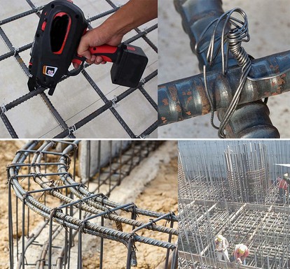 Application of rebar tie wire Application of rebar tie wire